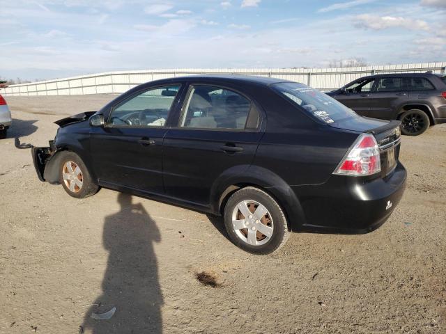 KL1TD5DE6AB125585 - 2010 CHEVROLET AVEO LT LS BLACK photo 2