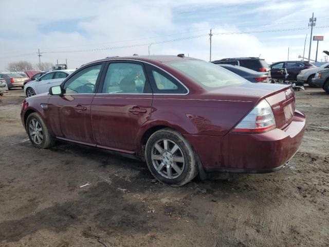 1FAHP24W88G169586 - 2008 FORD TAURUS SEL MAROON photo 2