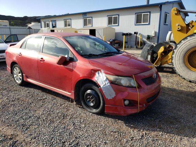 1NXBU40EX9Z093725 - 2009 TOYOTA COROLLA BASE RED photo 4