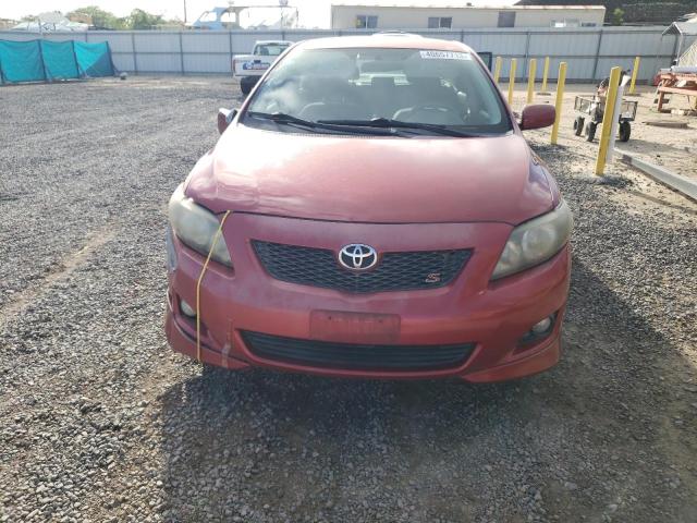 1NXBU40EX9Z093725 - 2009 TOYOTA COROLLA BASE RED photo 5