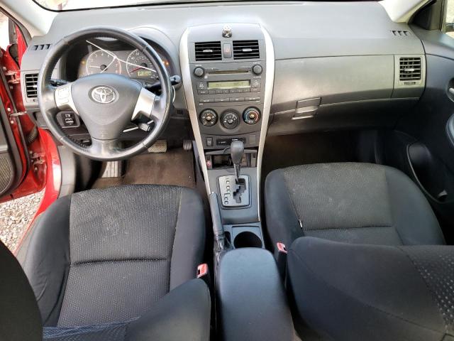 1NXBU40EX9Z093725 - 2009 TOYOTA COROLLA BASE RED photo 8