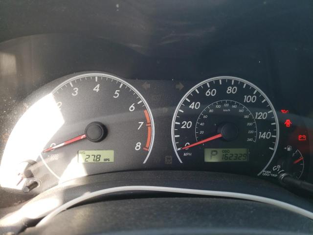 1NXBU40EX9Z093725 - 2009 TOYOTA COROLLA BASE RED photo 9