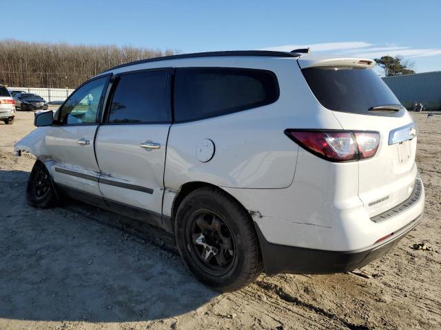 1GNKRFKD0HJ341557 - 2017 CHEVROLET TRAVERSE LS WHITE photo 2