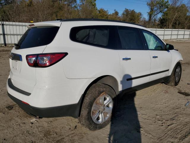 1GNKRFKD0HJ341557 - 2017 CHEVROLET TRAVERSE LS WHITE photo 3