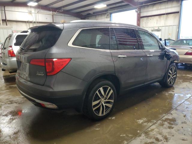 5FNYF6H01HB069110 - 2017 HONDA PILOT ELITE GRAY photo 3