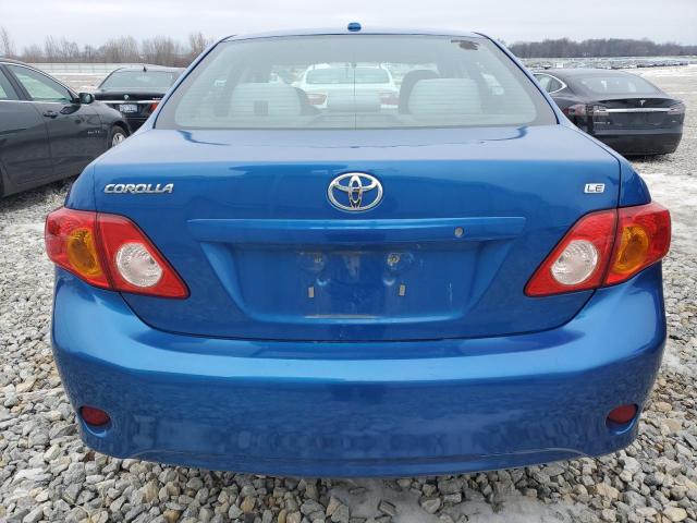 1NXBU4EE3AZ250668 - 2010 TOYOTA COROLLA BASE BLUE photo 6