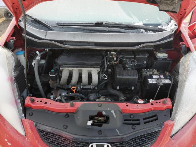 JHMGE8H31DC063074 - 2013 HONDA FIT RED photo 11