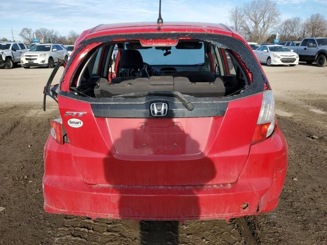 JHMGE8H31DC063074 - 2013 HONDA FIT RED photo 6