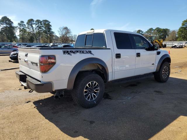 1FTFW1R66EFA12258 - 2014 FORD F150 SVT RAPTOR WHITE photo 3