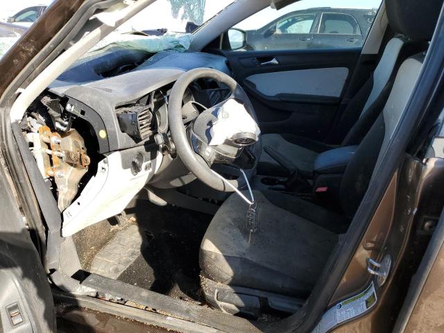 3VW1K7AJ2FM293675 - 2015 VOLKSWAGEN JETTA BASE 棕色 照片 7