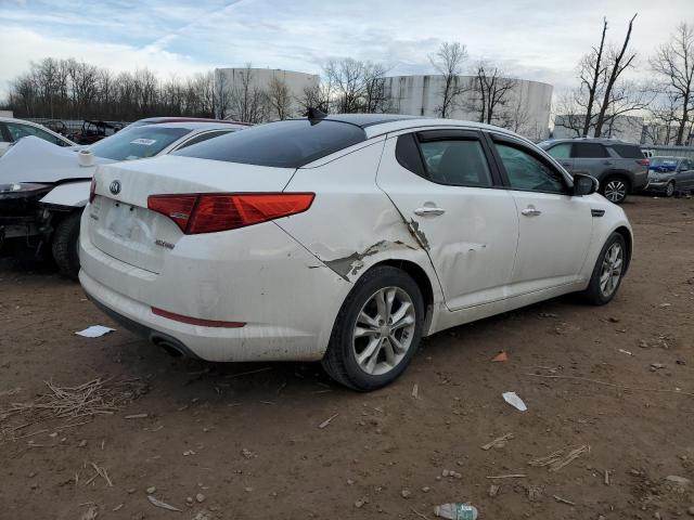 5XXGN4A70DG241077 - 2013 KIA OPTIMA EX WHITE photo 3