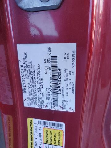 1FA6P8TH5G5328359 - 2016 FORD MUSTANG RED photo 12