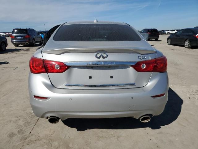 JN1BV7APXEM682581 - 2014 INFINITI Q50 BASE SILVER photo 6