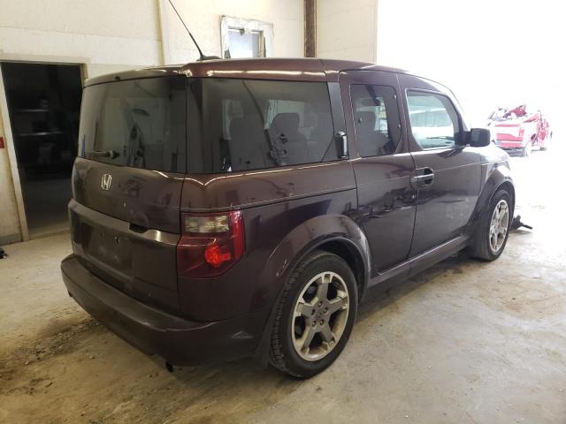 5J6YH179X7L012634 - 2007 HONDA ELEMENT SC BURGUNDY photo 3