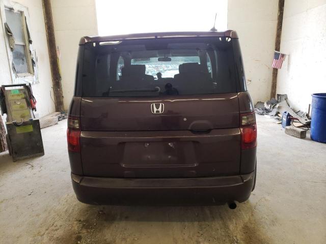 5J6YH179X7L012634 - 2007 HONDA ELEMENT SC BURGUNDY photo 6