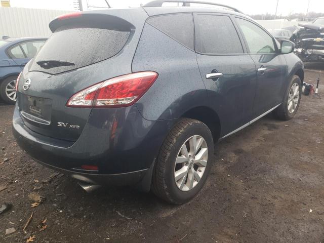 JN8AZ1MW9DW304112 - 2013 NISSAN MURANO S BLUE photo 3