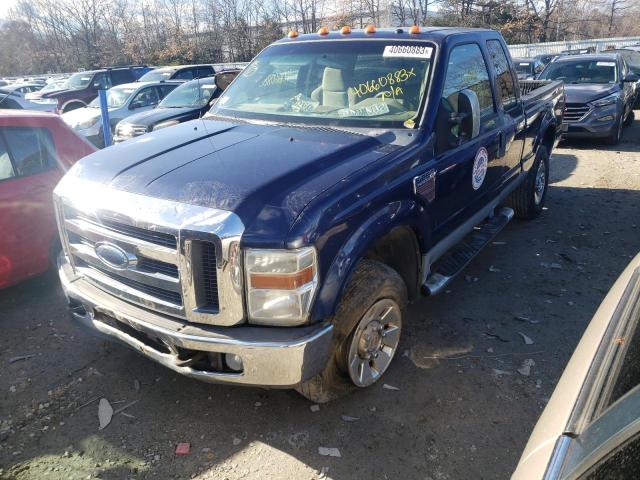 1FTWX31R68EB39388 - 2008 FORD F350 SRW SUPER DUTY BLUE photo 1