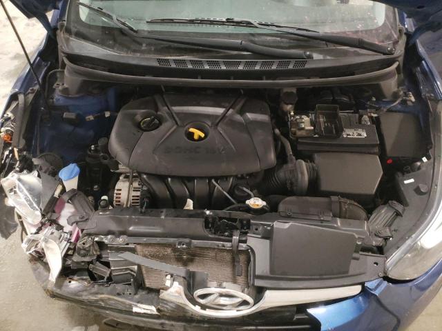 5NPDH4AE9GH680876 - 2016 HYUNDAI ELANTRA SE BLUE photo 11