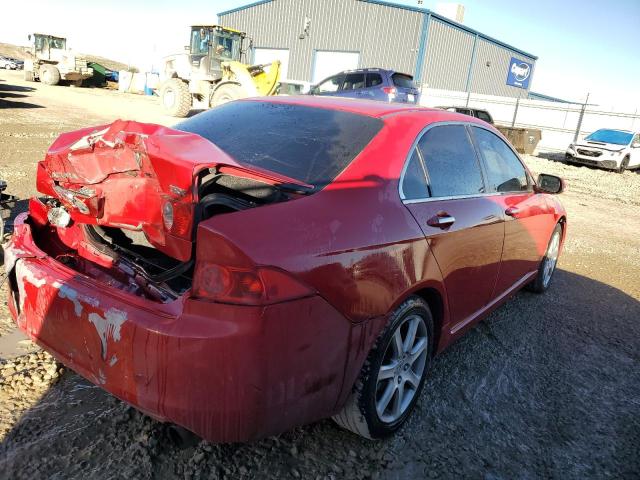 JH4CL96944C030751 - 2004 ACURA TSX RED photo 3