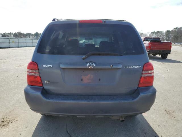 JTEHF21AX20076473 - 2002 TOYOTA HIGHLANDER LIMITED BLUE photo 6