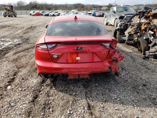 KNAE55LC5J6012098 - 2018 KIA STINGER GT2 RED photo 6