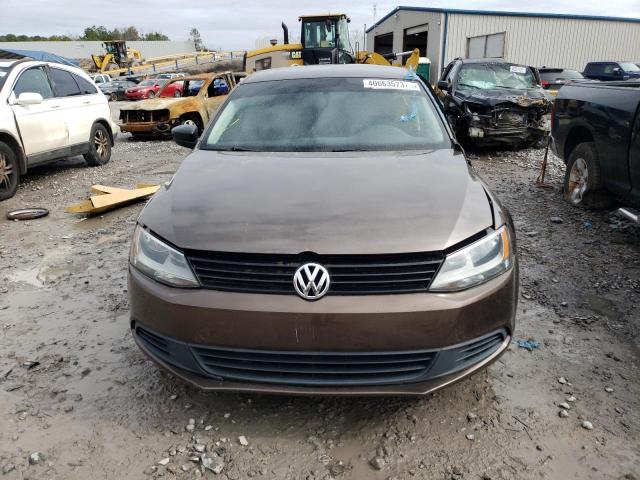 3VW2K7AJ6EM363763 - 2014 VOLKSWAGEN JETTA BASE BROWN photo 5
