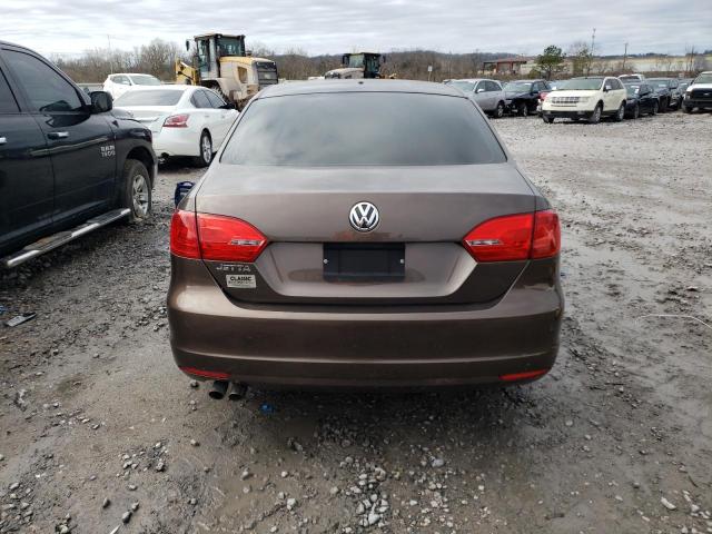 3VW2K7AJ6EM363763 - 2014 VOLKSWAGEN JETTA BASE BROWN photo 6