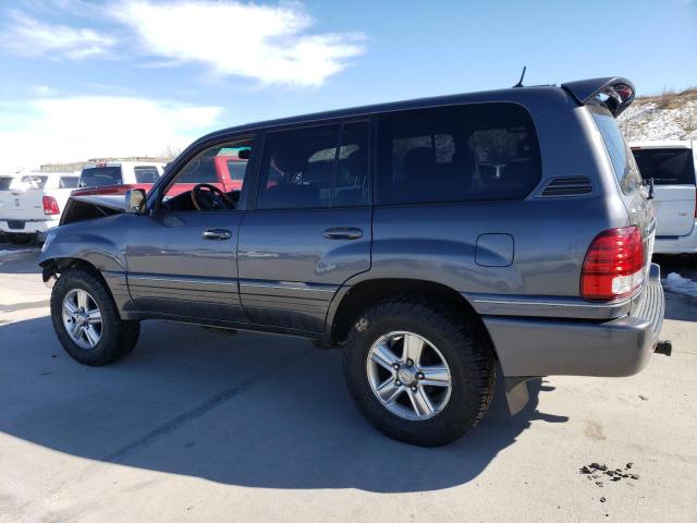 JTJHT00W574025572 - 2007 LEXUS LX 470 GRAY photo 2