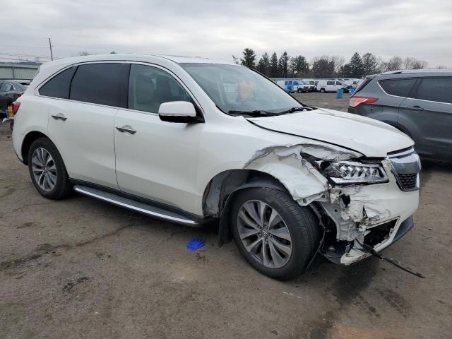 5FRYD4H40FB014107 - 2015 ACURA MDX TECHNOLOGY WHITE photo 4