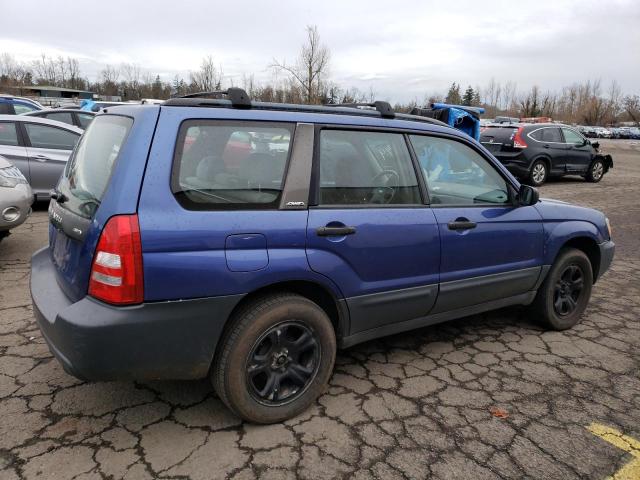 JF1SG63654H744360 - 2004 SUBARU FORESTER 2.5X BLUE photo 3