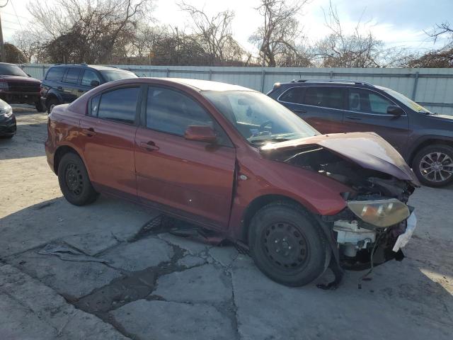 JM1BK12F281165709 - 2008 MAZDA 3 I MAROON photo 4