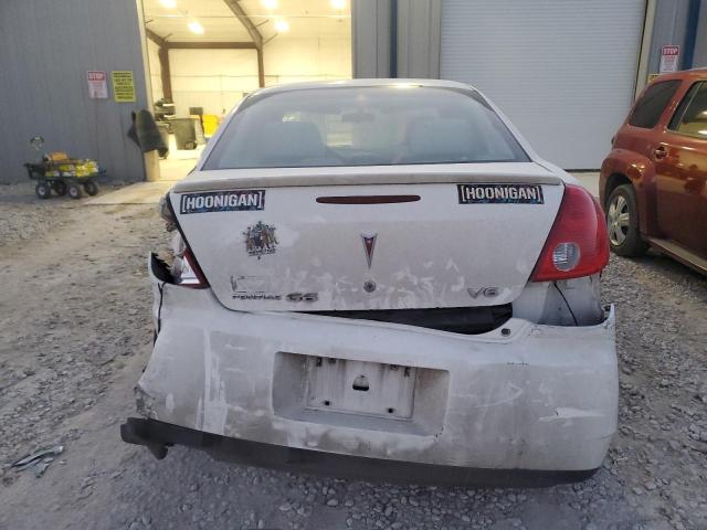 1G2ZG58N574100344 - 2007 PONTIAC G6 BASE WHITE photo 6