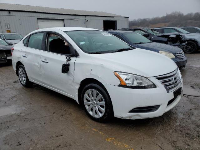 3N1AB7AP4FY263497 - 2015 NISSAN SENTRA S WHITE photo 4