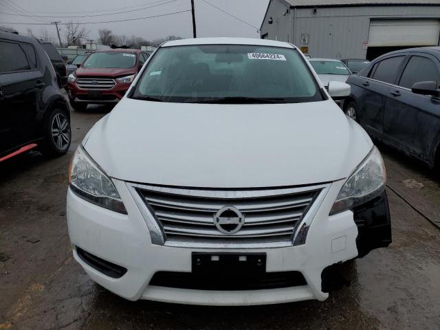 3N1AB7AP4FY263497 - 2015 NISSAN SENTRA S WHITE photo 5