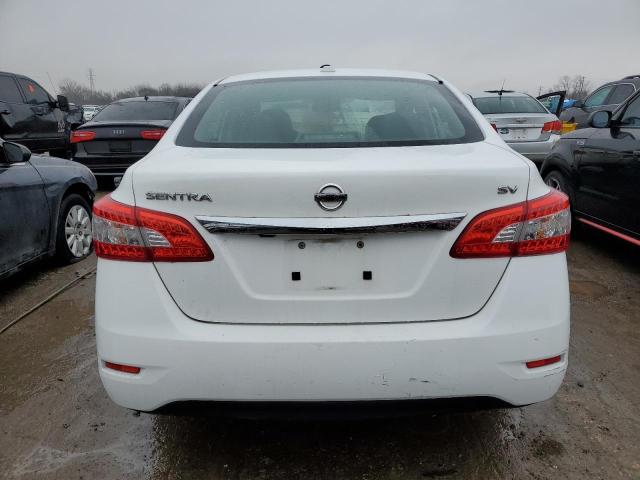 3N1AB7AP4FY263497 - 2015 NISSAN SENTRA S WHITE photo 6