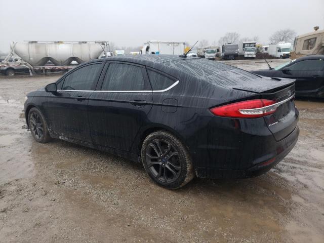 3FA6P0H7XJR108785 - 2018 FORD FUSION SE BLACK photo 2