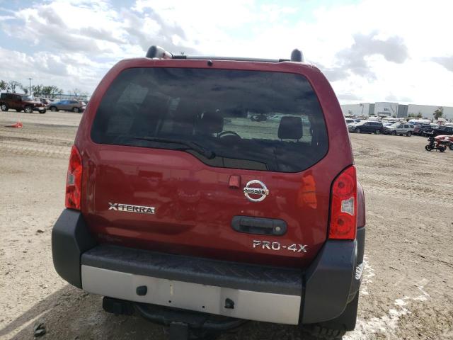 5N1AN0NW6EN810287 - 2014 NISSAN XTERRA X BURGUNDY photo 6