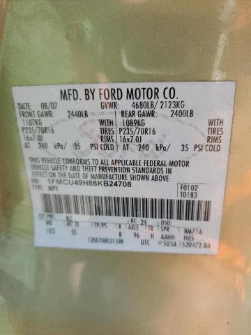 1FMCU49H88KB24708 - 2008 FORD ESCAPE HEV GREEN photo 14