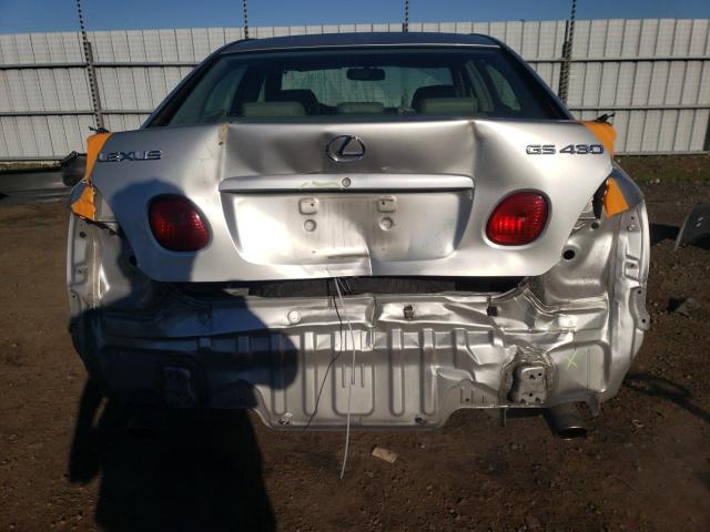 JT8BL69SX20011466 - 2002 LEXUS GS 430 SILVER photo 6