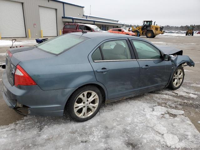 3FAHP0HA1CR314049 - 2012 FORD FUSION SE BLUE photo 3