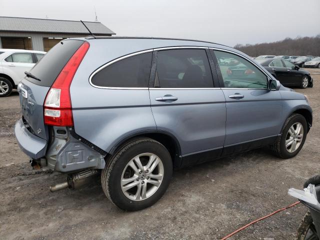 5J6RE4H72BL091740 - 2011 HONDA CR-V EXL BLUE photo 3