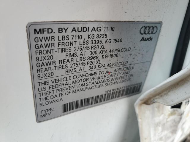 WA1WMAFE8BD004648 - 2011 AUDI Q7 PRESTIGE თეთრი ფოტო 12