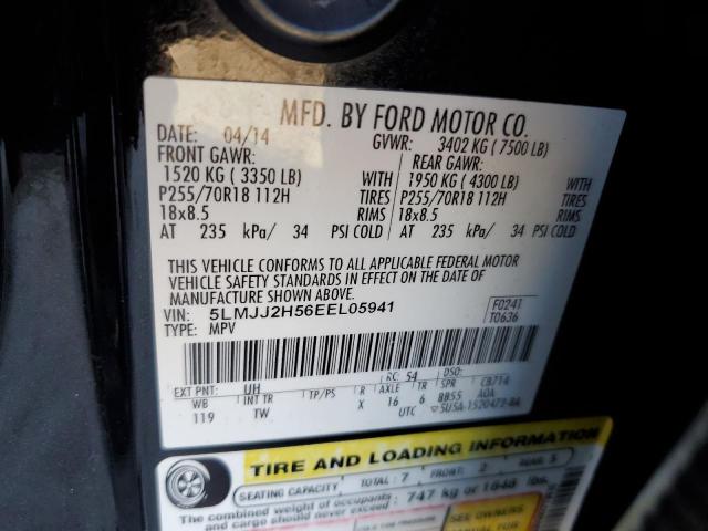 5LMJJ2H56EEL05941 - 2014 LINCOLN NAVIGATOR 黑色 照片 12