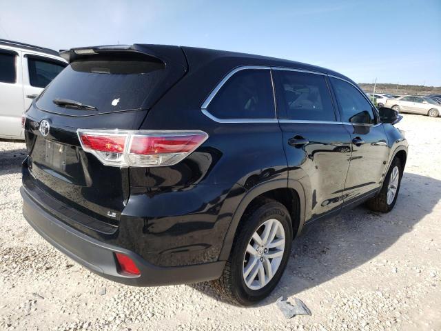 5TDZARFH3FS016799 - 2015 TOYOTA HIGHLANDER LE BLACK photo 3