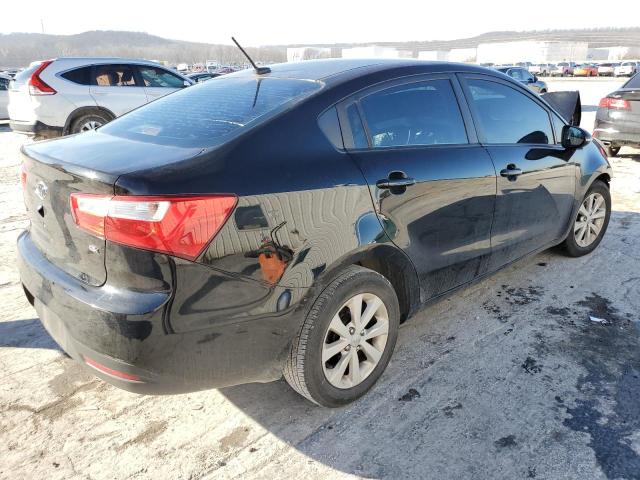 KNADN4A3XD6102263 - 2013 KIA RIO EX BLACK photo 3