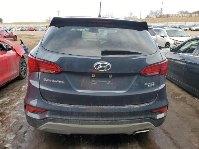 5NMZTDLB5JH107100 - 2018 HYUNDAI SANTA FE S BLUE photo 6