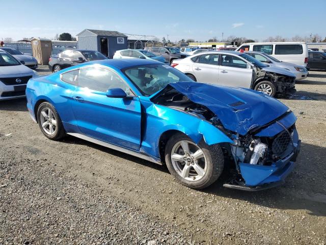 1FA6P8TH1K5175911 - 2019 FORD MUSTANG BLUE photo 4