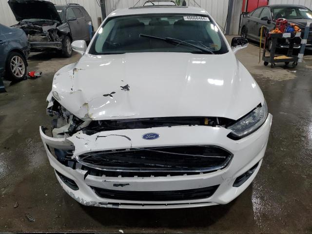 3FA6P0H76DR296113 - 2013 FORD FUSION SE WHITE photo 5