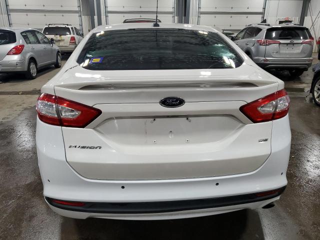 3FA6P0H76DR296113 - 2013 FORD FUSION SE WHITE photo 6