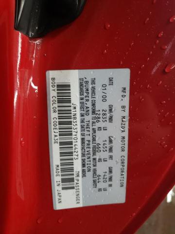JM1NB3537Y0144273 - 2000 MAZDA MX-5 MIATA BASE RED photo 12